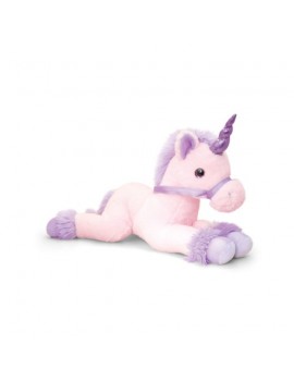 Peluche licorne rose 50 cm