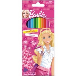 Crayons de couleur barbie 12 pièces