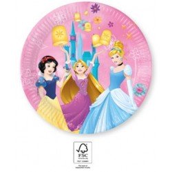 Disney Princess Live Your Story Paper Plate (8 pièces) 23 cm FSC