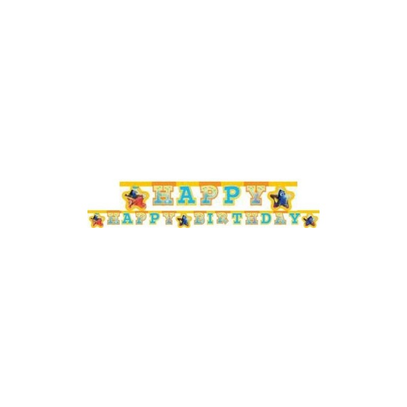 Disney Finding Dory Happy Birthday Banner 200 cm
