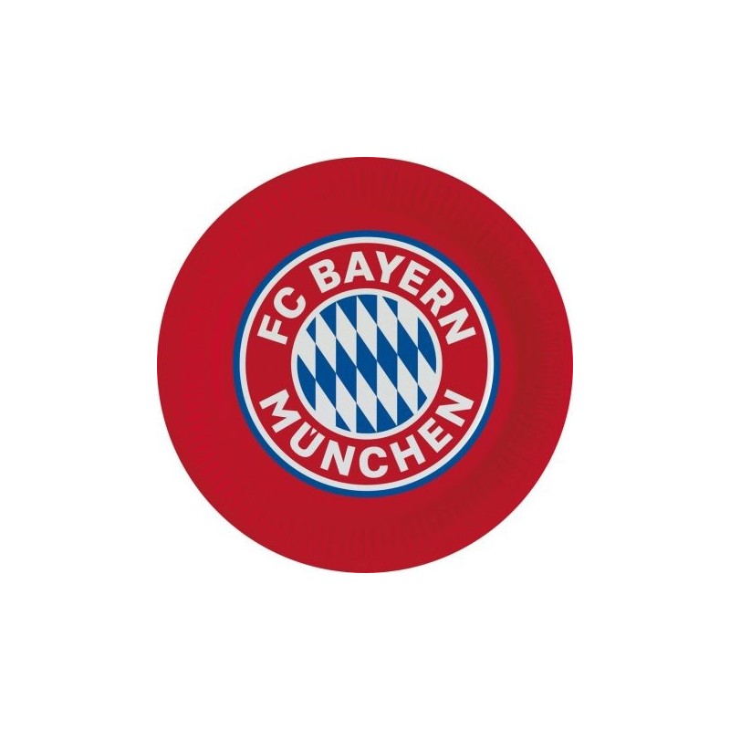 Plaque en papier du Bayern München du Bayern (8 pièces) 23 cm