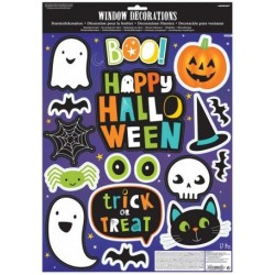 Halloween Window Sticker 17 pièces