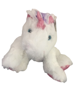 Peluche licorne blanche de...