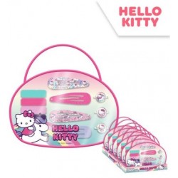Hello Kitty Accessoires de cheveux + étui de beauté