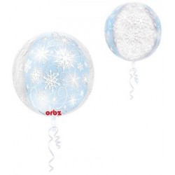 Ballon de feuille de flocons de neige 40 cm