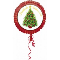 Joyeux Noël ballon en feuille de Noël 43 cm