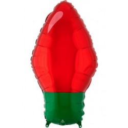 Ballon de papier d'ampoule rouge 55 cm
