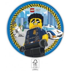 Plaque en papier LEGO City (8 pièces) 23 cm FSC