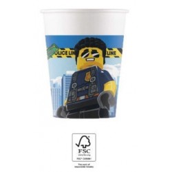 Cups en papier de la ville de Lego 200 ml (8 pièces) FSC
