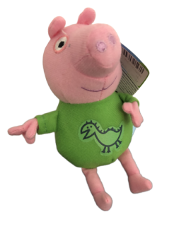 Peluche peppa pig vert 12 cm