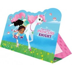 Nella the Princess Knight Party Invitation Card + enveloppe (8 pièces)