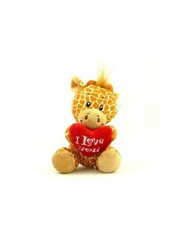 Peluche girafe" I love you...