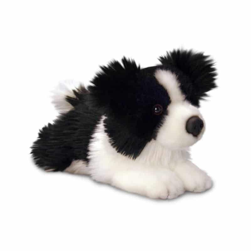 PELUCHE CHIEN BORDER COLLIE 25CM