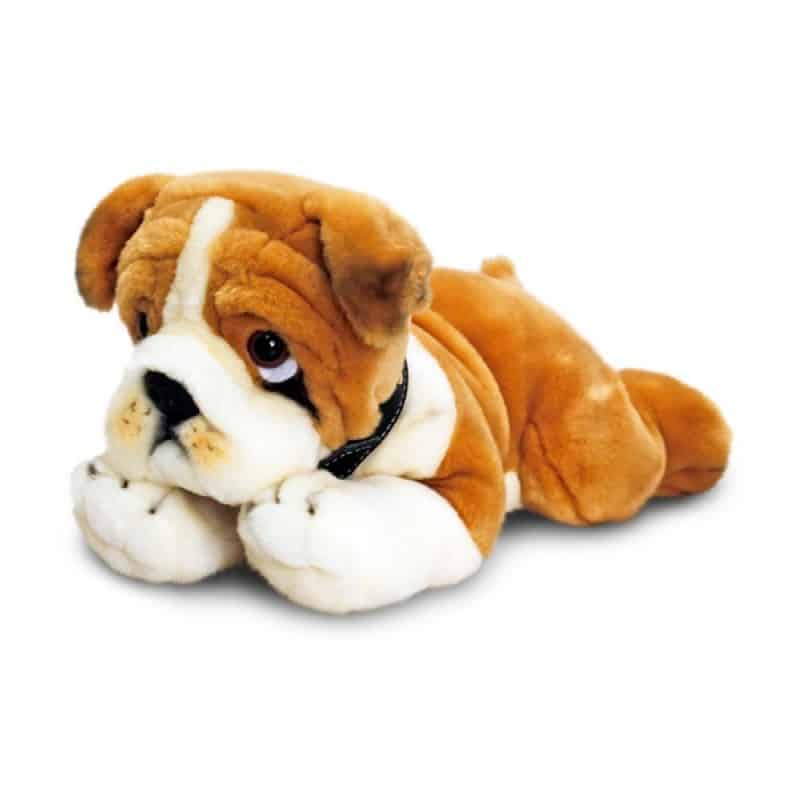 PELUCHE CHIEN BULLDOG 35 CM