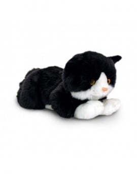 Peluche chat noir et blanc outlet