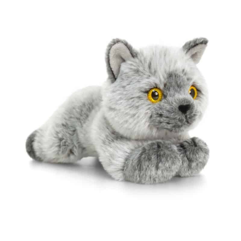 PELUCHE CHAT PERSAN GRIS 30 CM