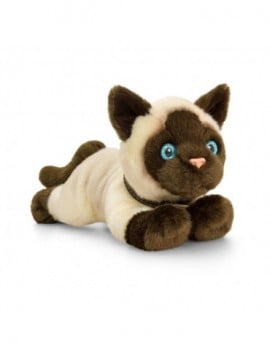 PELUCHE CHAT SIAMOIS 30CM