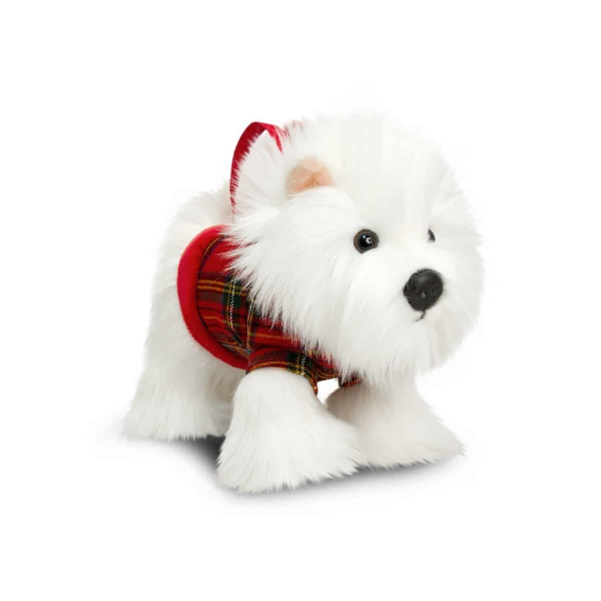 Peluche Westie Et Scottie Blanc 30 Cm Sac Belle Peluche