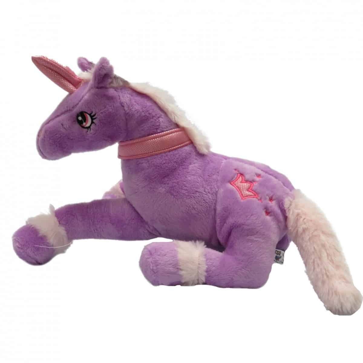peluche licorne violette