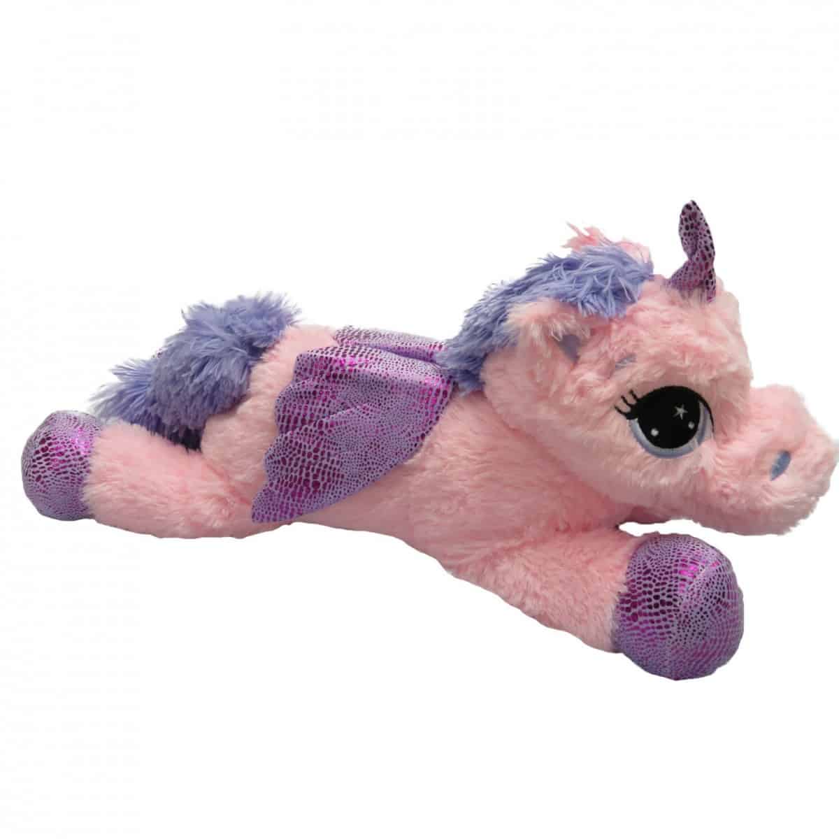 peluche licorne avec ailes