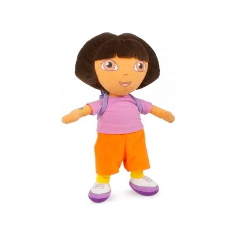 Peluche Dora L exploratrice avec son sac a dos 33CM