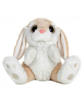 LAPIN BEIGE YEUX BRILLANT T1 20CM