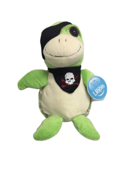 Peluche tortue pirate de 32 cm