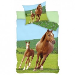 Les chevaux Bedlinen 140 × 200 cm